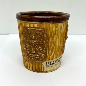 Vintage Restaurant Tiki Bar Cup, Islander Stockton, CA OMC Japan Gold Label